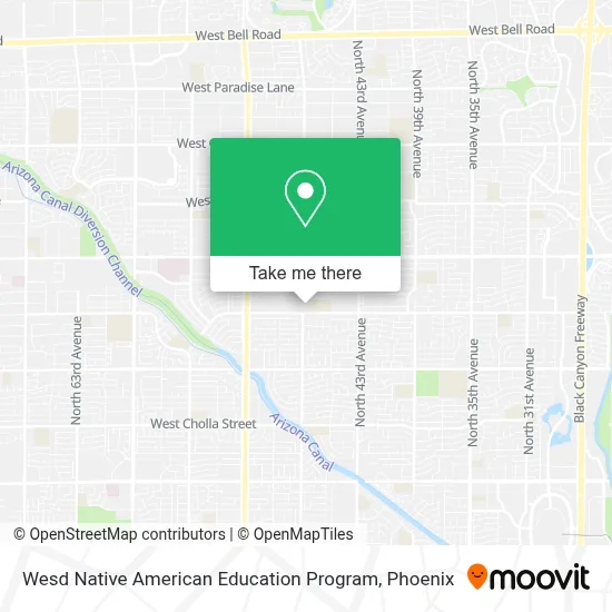 Wesd Native American Education Program map