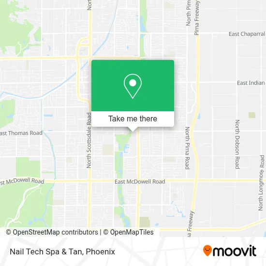 Nail Tech Spa & Tan map