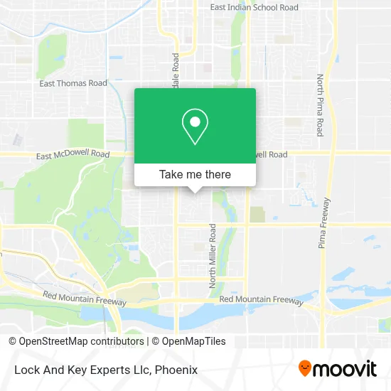 Lock And Key Experts Llc map