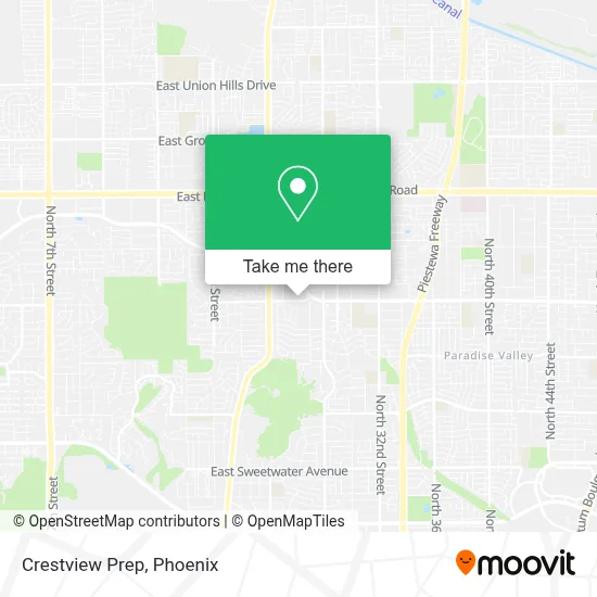 Crestview Prep map