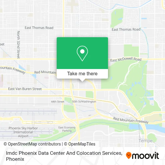 Imdc Phoenix Data Center And Colocation Services map