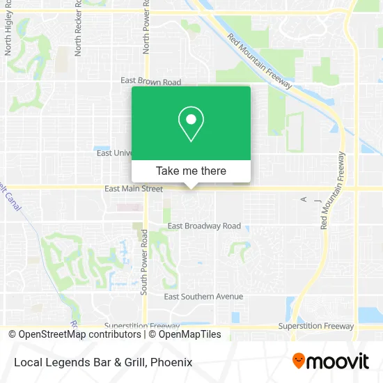 Local Legends Bar & Grill map