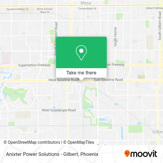 Anixter Power Solutions - Gilbert map