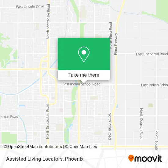 Assisted Living Locators map