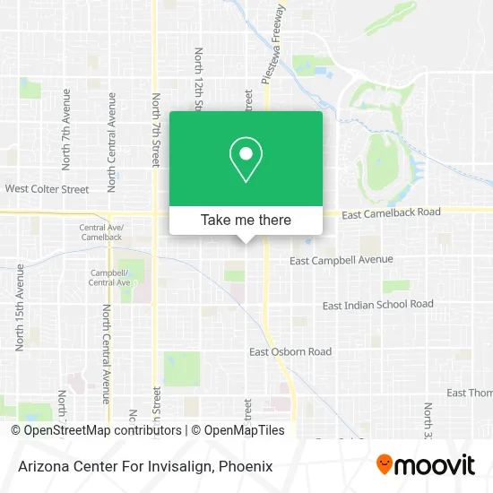 Arizona Center For Invisalign map