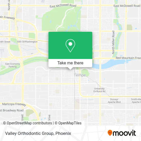 Valley Orthodontic Group map