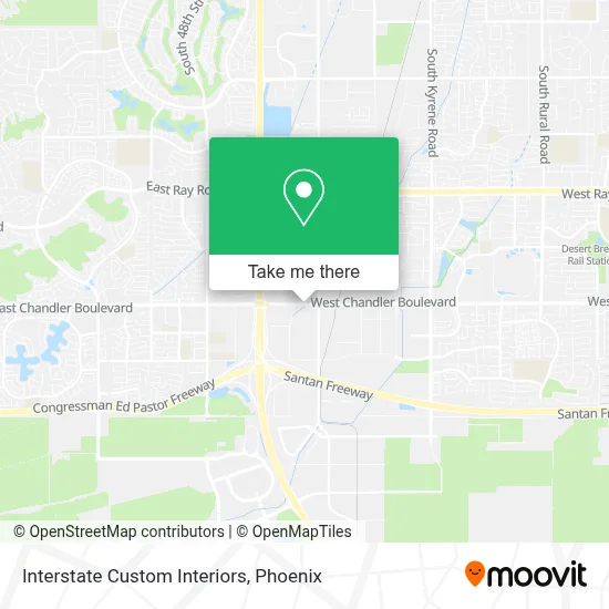 Interstate Custom Interiors map