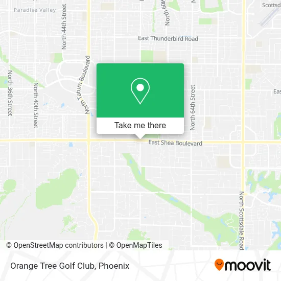 Orange Tree Golf Club map