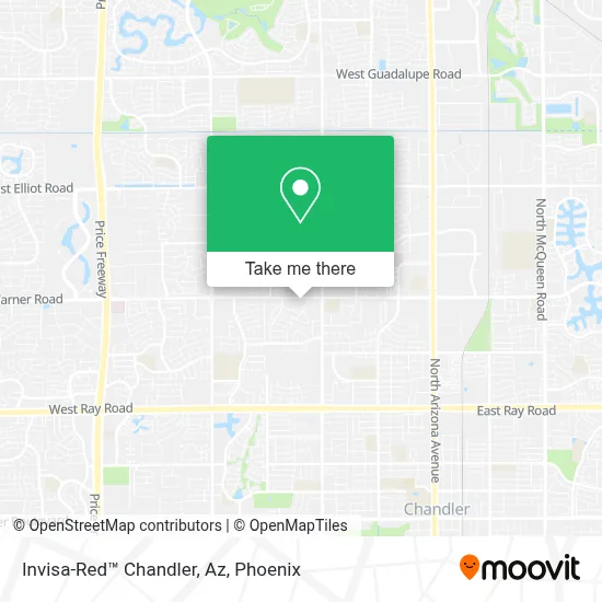 Invisa-Red™ Chandler, Az map