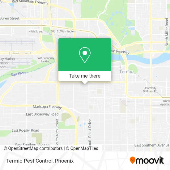 Termio Pest Control map