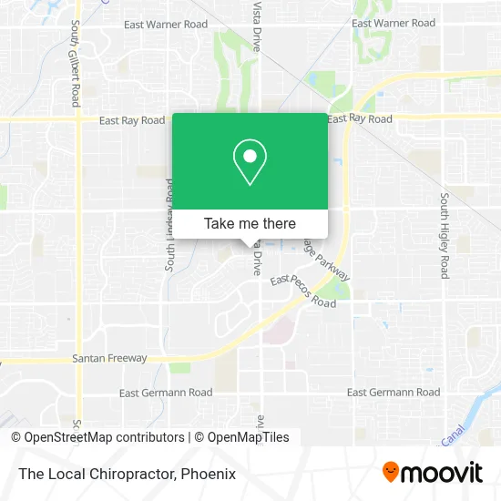 The Local Chiropractor map