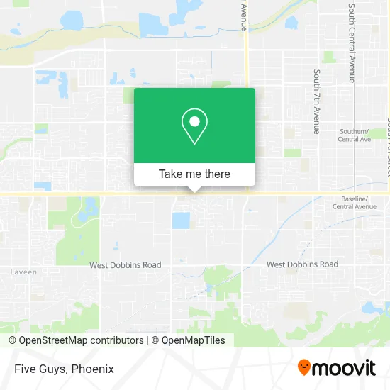 Five Guys map