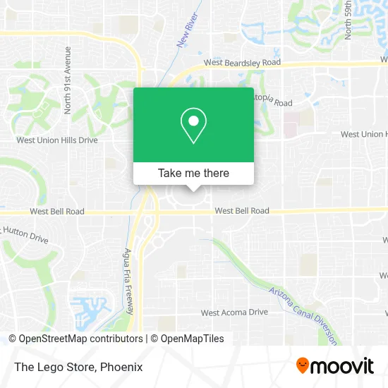 The Lego Store map