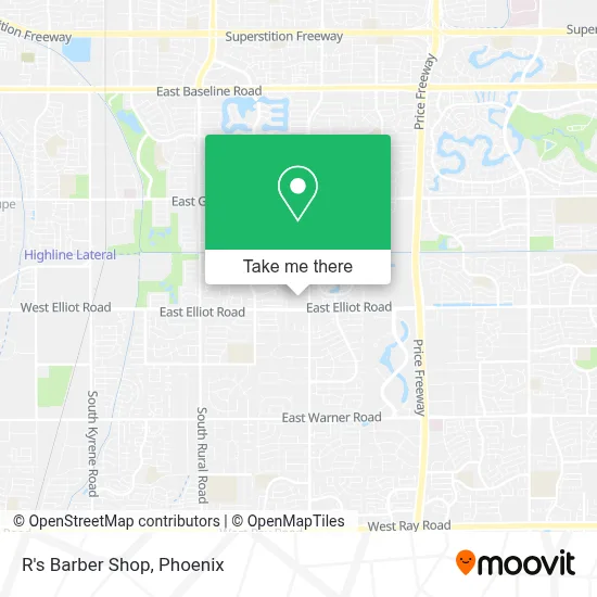 R's Barber Shop map