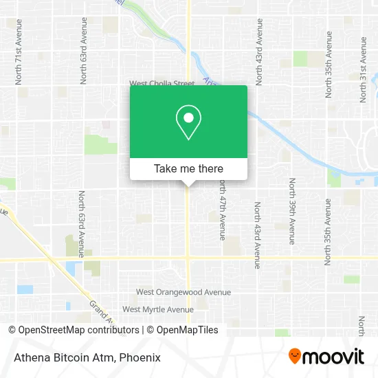 Athena Bitcoin Atm map