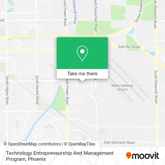 Technology Entrepreneurship And Management Program map