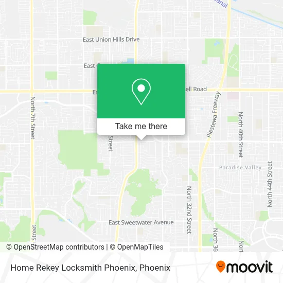 Home Rekey Locksmith Phoenix map