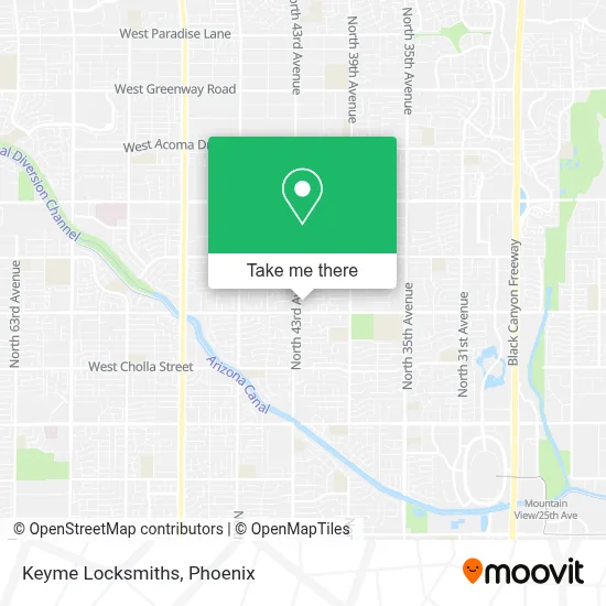 Keyme Locksmiths map
