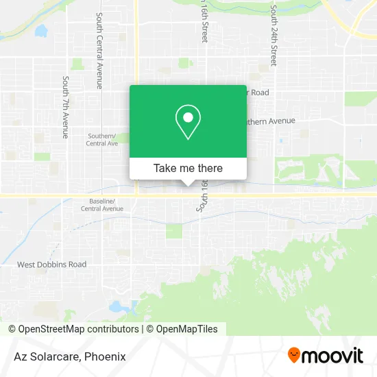 Az Solarcare map