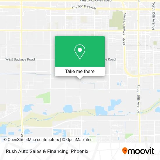 Rush Auto Sales & Financing map