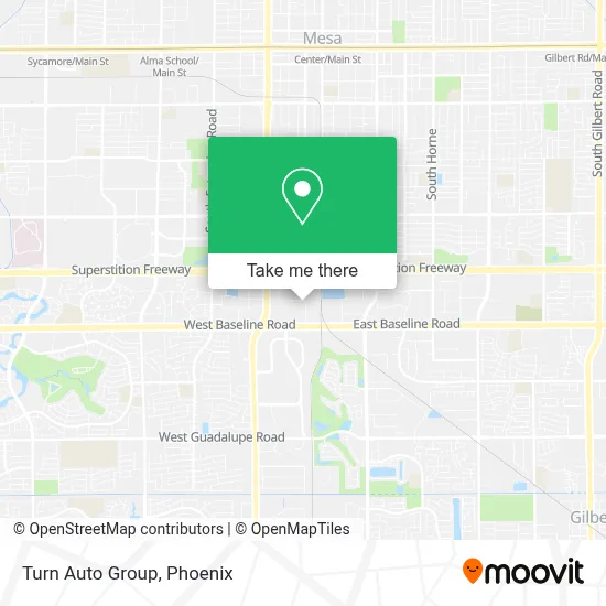 Turn Auto Group map
