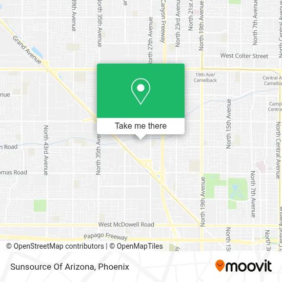 Sunsource Of Arizona map