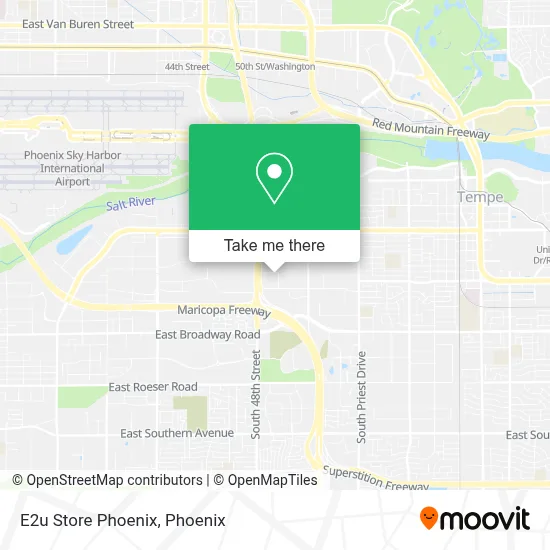 E2u Store Phoenix map