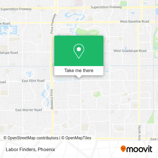 Labor Finders map
