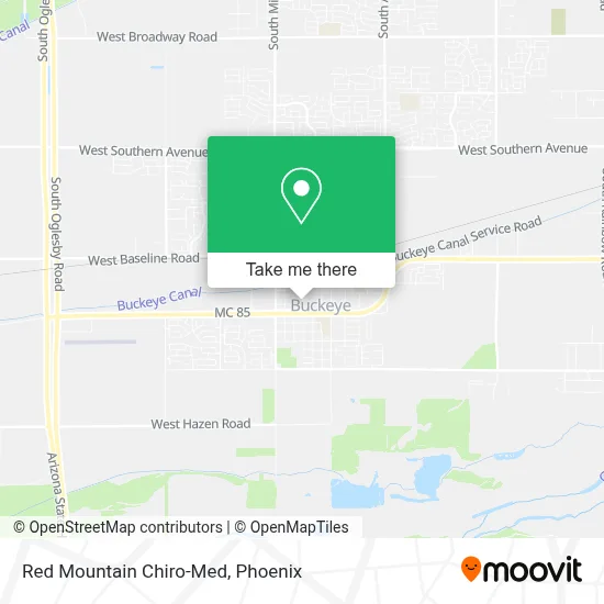 Red Mountain Chiro-Med map