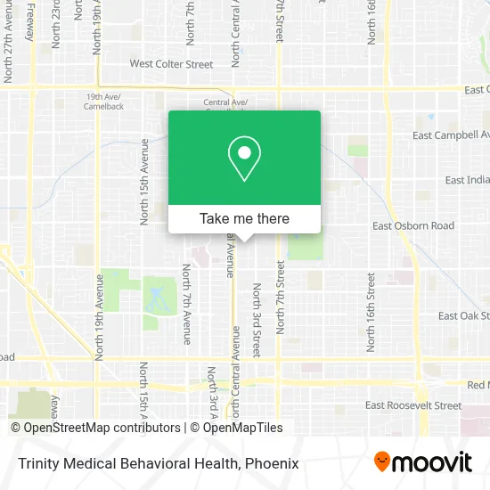 Trinity Medical Behavioral Health map