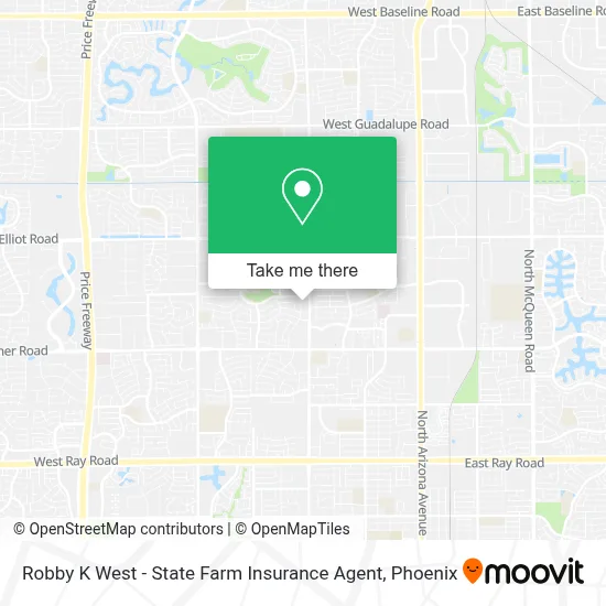 Robby K West - State Farm Insurance Agent map