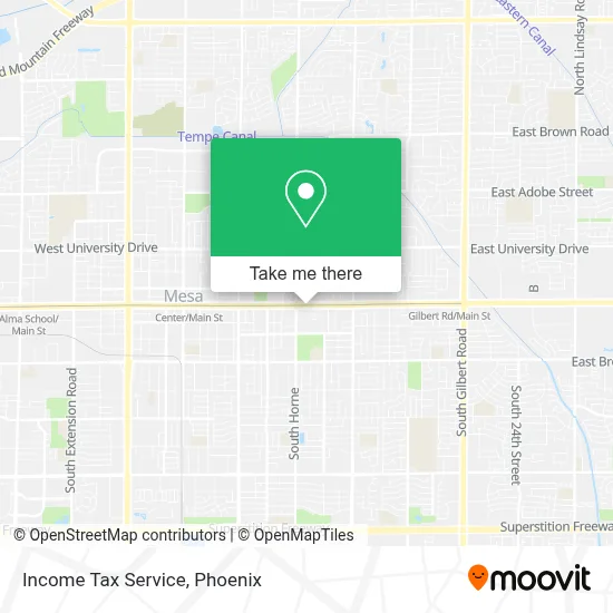 Income Tax Service map