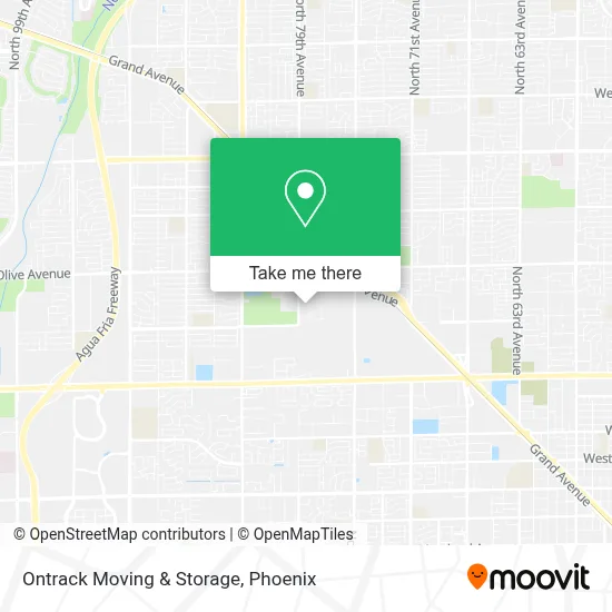 Ontrack Moving & Storage map