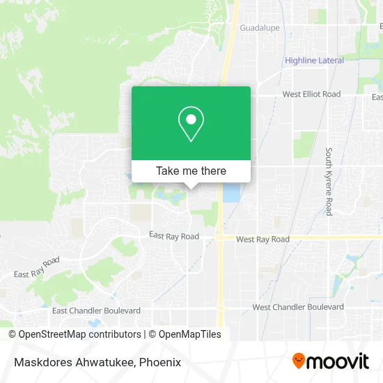 Maskdores Ahwatukee map