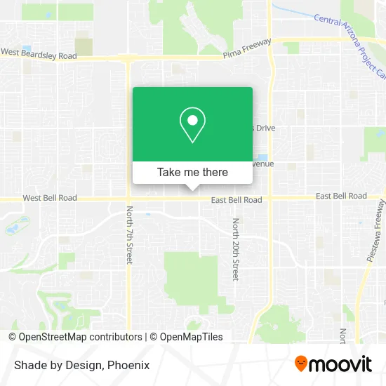 Shade by Design map