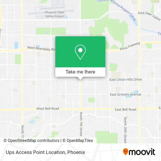 Ups Access Point Location map