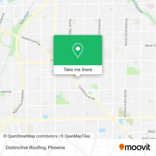 Distinctive Roofing map