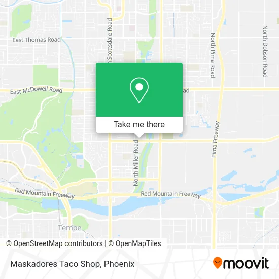 Maskadores Taco Shop map