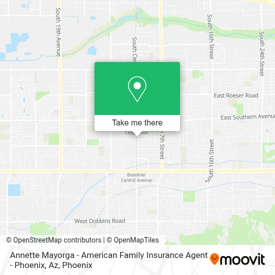 Annette Mayorga - American Family Insurance Agent - Phoenix, Az map