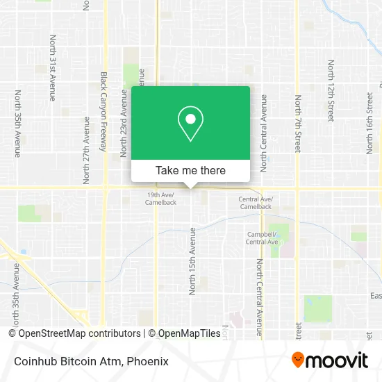 Coinhub Bitcoin Atm map