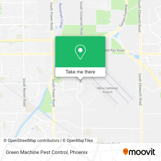 Green Machine Pest Control map