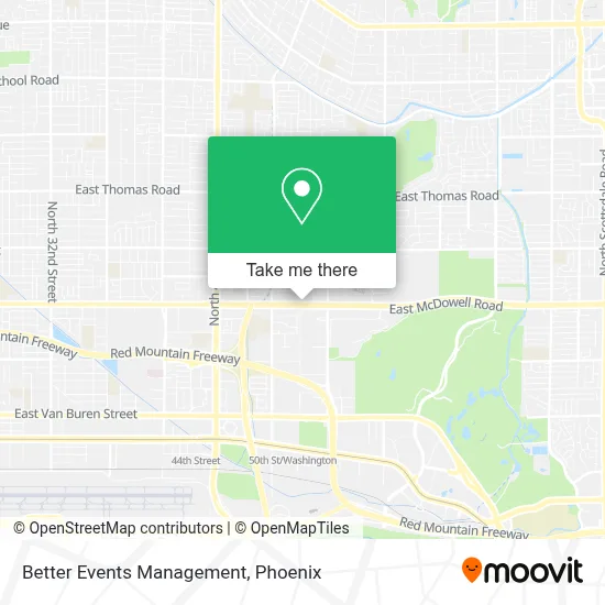 Better Events Management map