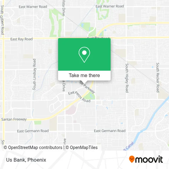 Us Bank map