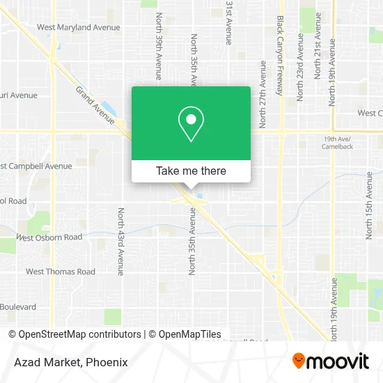 Azad Market map