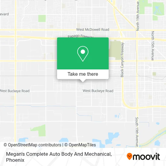 Megan's Complete Auto Body And Mechanical map