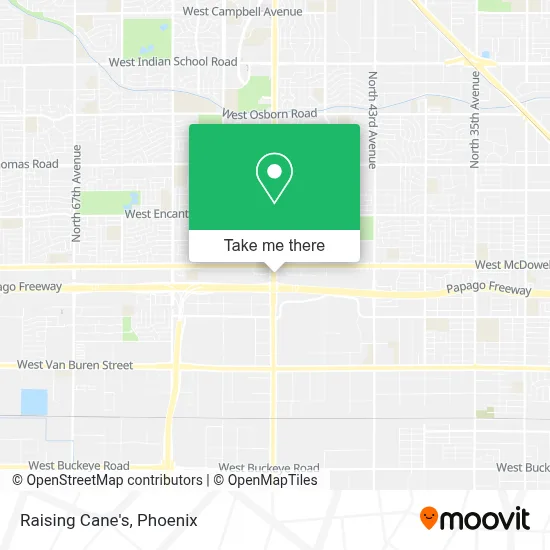 Raising Cane's map