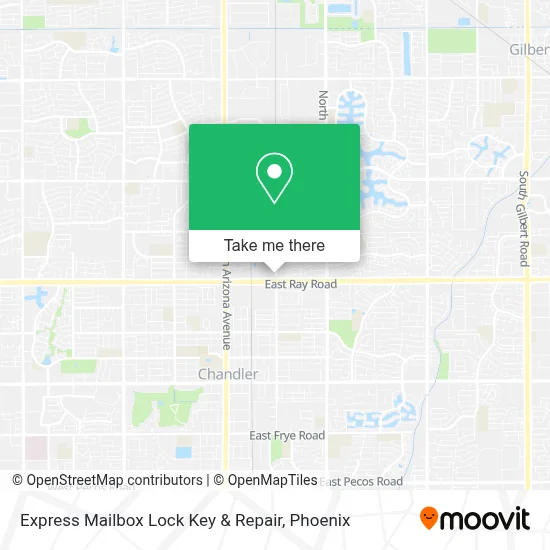 Express Mailbox Lock Key & Repair map