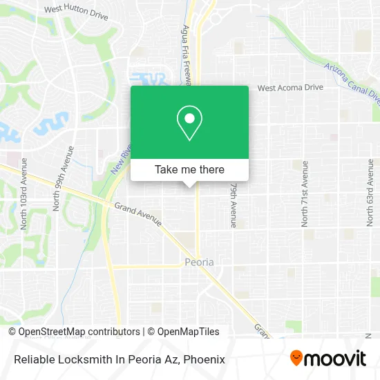 Reliable Locksmith In Peoria Az map