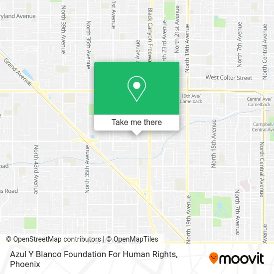 Azul Y Blanco Foundation For Human Rights map