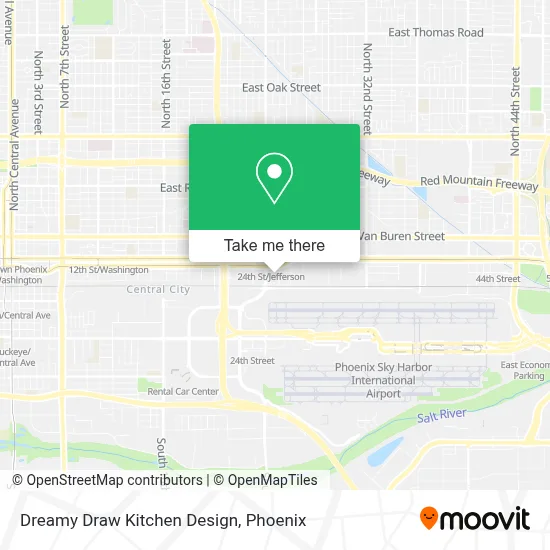 Dreamy Draw Kitchen Design map
